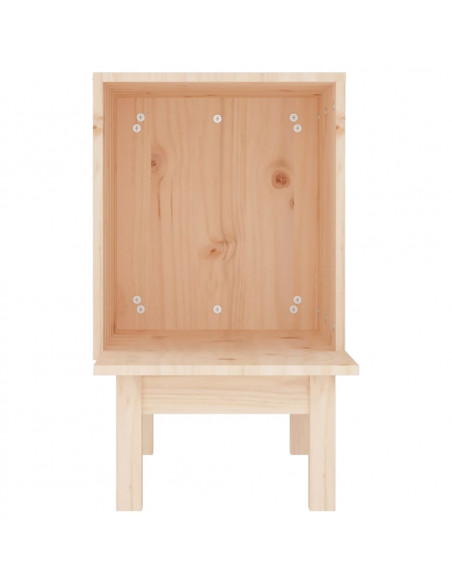 Casetta per Gatti 60x36x60 cm in Legno Massello di Pino
