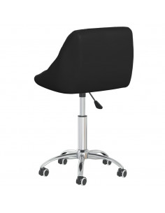 Sedia da Ufficio Girevole Nera in Similpelle