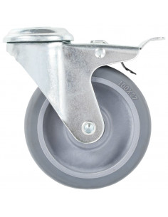 Ruote Girevoli con Foro per Bulloni 32 pz 100 mm