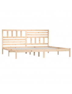 Giroletto senza Materasso 180x200 cm in Legno Massello di Pino 2