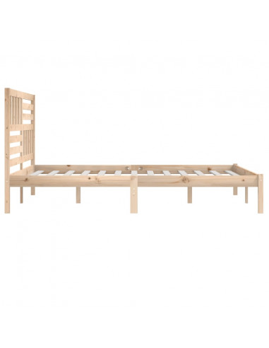 Giroletto senza Materasso 180x200 cm in Legno Massello di Pino