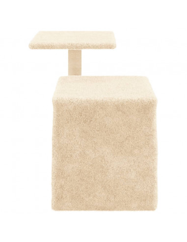 Albero per Gatti con Tiragraffi in Sisal Crema 50,5 cm