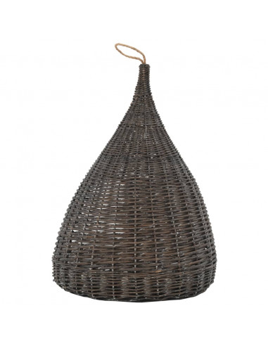 Cesta per Gatti Cuscino Grigio 40x60cm Teepee Salice Naturale
