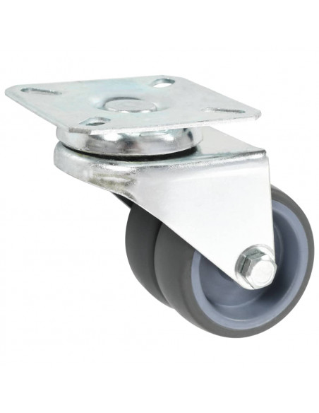 Ruote Girevoli Gemellate 24 pz 50 mm