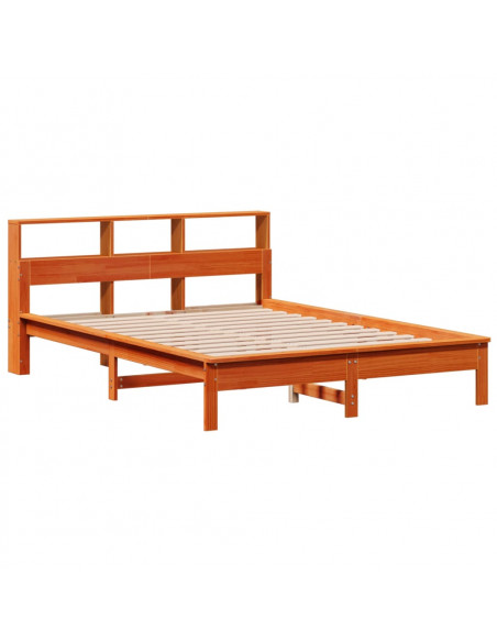 Letto senza Materasso Marrone Cera 160x200 cm in Legno di Pino