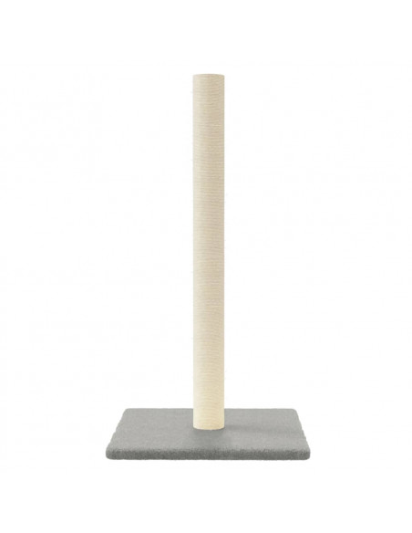 Palo Tiragraffi per Gatti Grigio Chiaro 35x35x70 cm