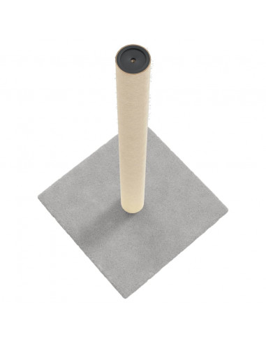 Palo Tiragraffi per Gatti Grigio Chiaro 35x35x70 cm