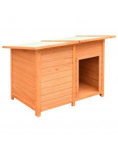 Cuccia per Cani in Legno di Pino e Abete 120x77x86 cm 2