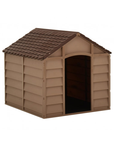 Cuccia per Cani Marrone 71x71,5x68 cm in PP