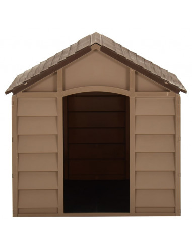 Cuccia per Cani Marrone 71x71,5x68 cm in PP