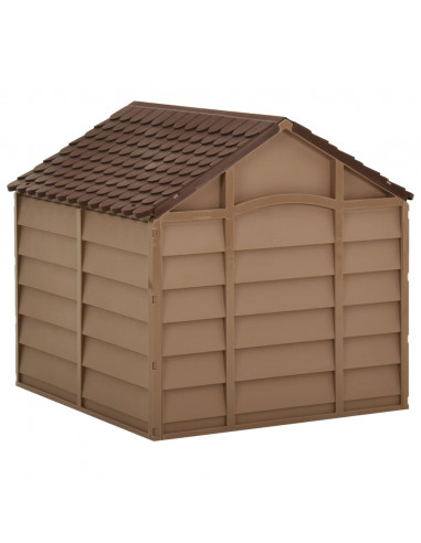 Cuccia per Cani Marrone 71x71,5x68 cm in PP