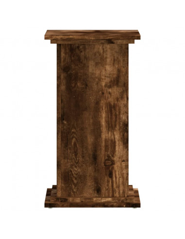 Supporto per Piante Rovere Fumo 33x33x60 cm Legno Multistrato