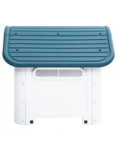 Casetta per Cani Blu 59x75x66 cm in Polipropilene