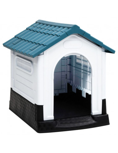 Casetta per Cani Blu 57x68x66 cm in Polipropilene