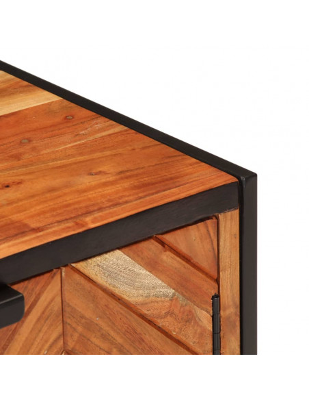 Scarpiera 67x38x65 cm in Legno Massello di Acacia