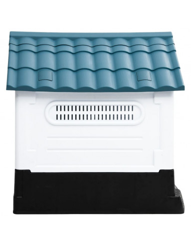 Casetta per Cani Blu 57x68x66 cm in Polipropilene