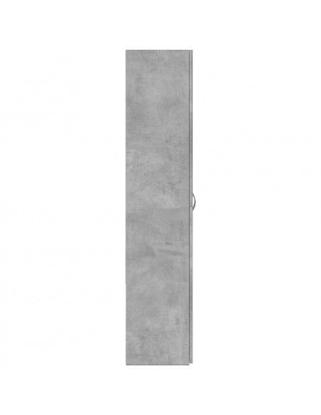 Schedario Grigio Cemento 60x32x153 cm in Truciolato