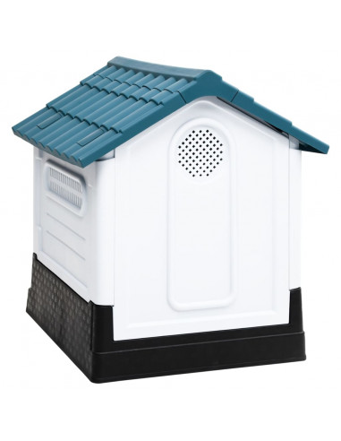 Casetta per Cani Blu 57x68x66 cm in Polipropilene