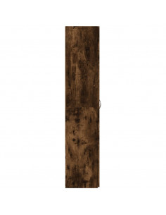 Schedario Rovere Fumo 60x32x153 cm in Truciolato