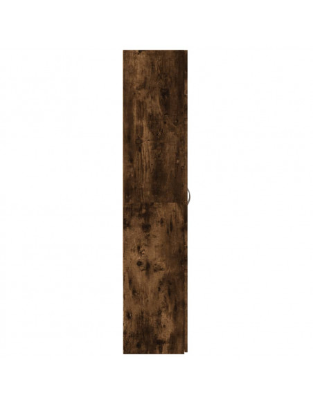 Schedario Rovere Fumo 60x32x153 cm in Truciolato