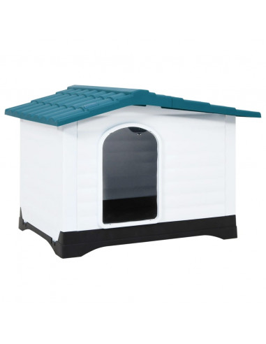 Casetta per Cani Blu 90,5x68x66 cm in Polipropilene