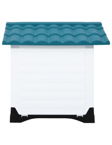 Casetta per Cani Blu 90,5x68x66 cm in Polipropilene