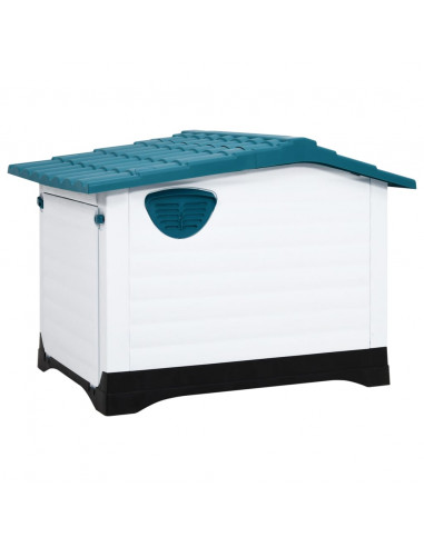 Casetta per Cani Blu 90,5x68x66 cm in Polipropilene