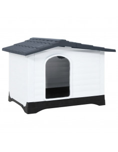 Casetta per Cani Grigia 90,5x68x66 cm in Polipropilene 2