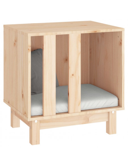 Casetta per Cani 50x40x52 cm in Legno Massello di Pino