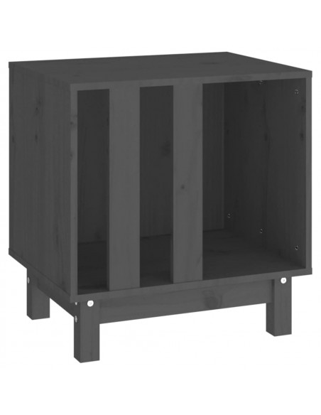 Casetta per Cani grigio 50x40x52 cm in Legno Massello di Pino