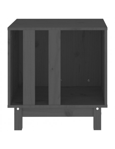 Casetta per Cani grigio 50x40x52 cm in Legno Massello di Pino
