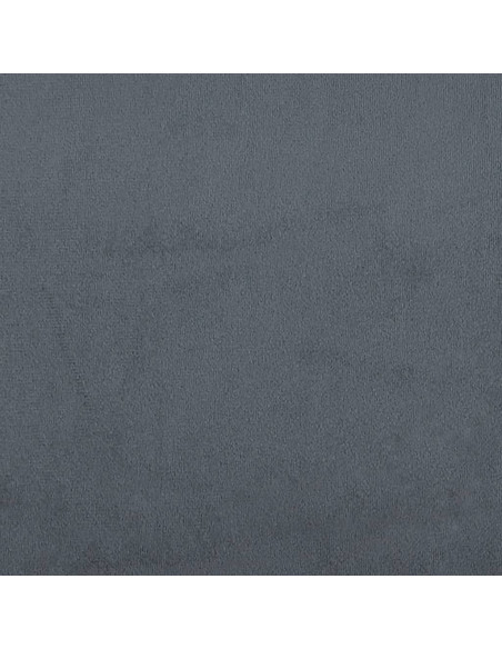 Set di Divani 4 pz con Cuscini e Rinforzi Grigio Scuro Velluto