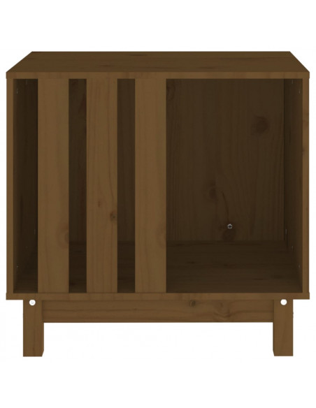 Casetta per Cani Miele 60x45x57 cm in Legno Massello di Pino