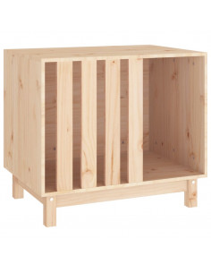Casetta per Cani 70x50x62 cm in Legno Massello di Pino 2