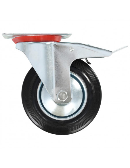 Ruote Girevoli con Doppio Freno 4 pz 160 mm