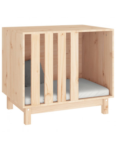 Casetta per Cani 70x50x62 cm in Legno Massello di Pino