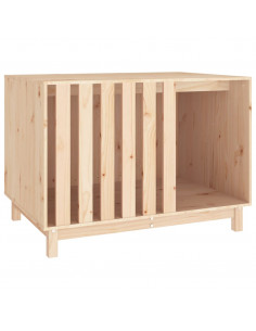 Casetta per Cani 100x70x72 cm in Legno Massello di Pino 2