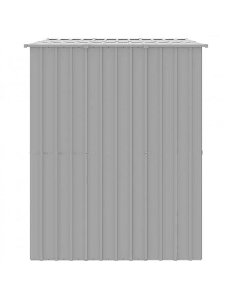 Casetta Cani Tetto Grigio Chiaro 214x153x181 cm Acciaio Zincato