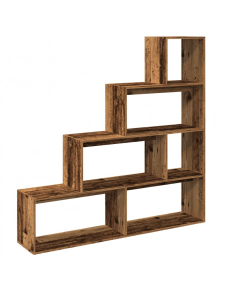 Libreria a 4 Ripiani Legno Vecchio 143,5x29x143,5 cm Truciolato
