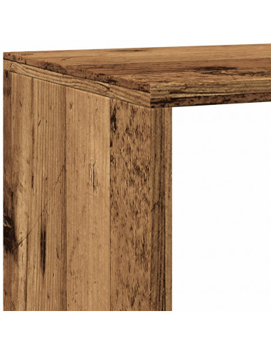 Libreria a 4 Ripiani Legno Vecchio 143,5x29x143,5 cm Truciolato