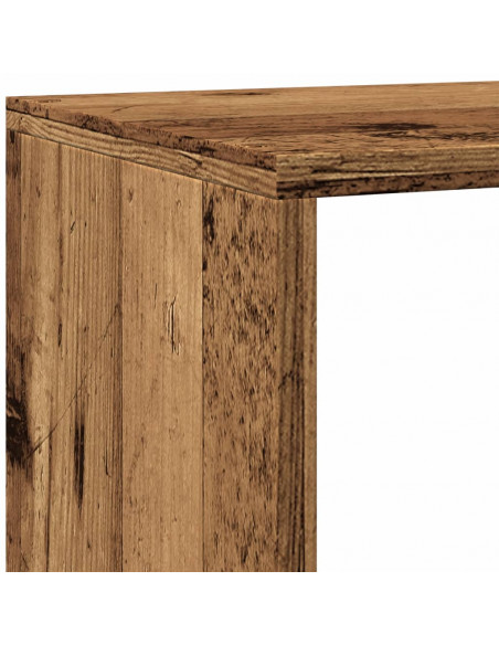 Libreria a 4 Ripiani Legno Vecchio 143,5x29x143,5 cm Truciolato