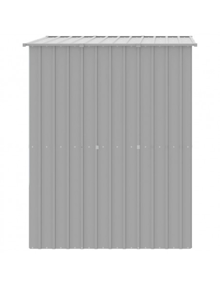 Casetta Cani Tetto Grigio Chiaro 165x153x181 cm Acciaio Zincato