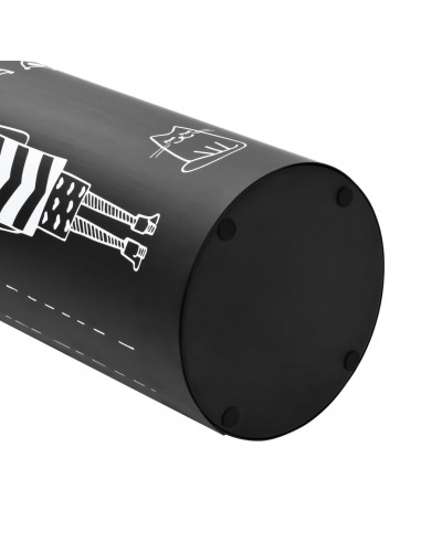 Porta Ombrelli con Disegni di Ragazze in Acciaio Nero