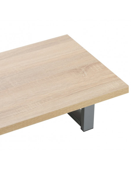Set Mobili da Bagno 2 pz Ceramica Rovere