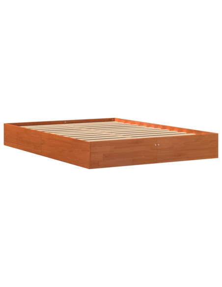 Giroletto Marrone Cera 140x190 cm in Legno Massello di Pino