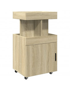 Carrello Bar Rovere Sonoma 50x41x89 cm in Legno Multistrato 2