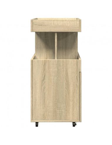 Carrello Bar Rovere Sonoma 50x41x89 cm in Legno Multistrato