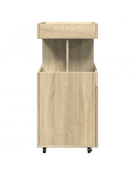 Carrello Bar Rovere Sonoma 50x41x89 cm in Legno Multistrato