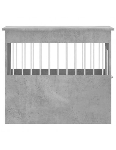 Gabbia Cani Arredamento Grigio Cemento 55x80x68cm Multistrato