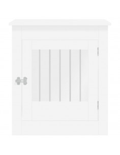 Gabbia Cani Arredamento Bianca 64,5x80x71cm Legno Multistrato 2